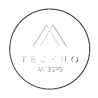 TechnoAmBerg music techno rave mountain Sticker