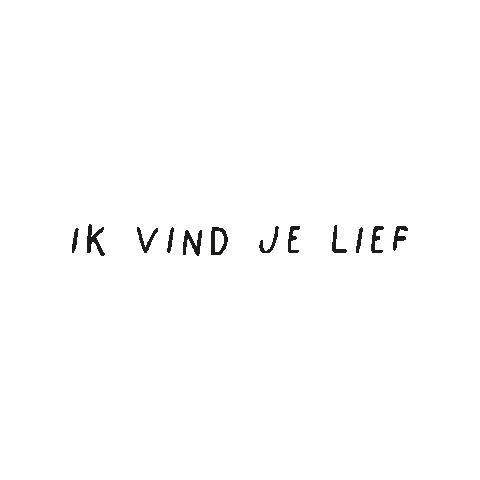 Lief Tekst Sticker