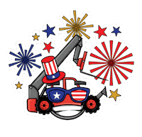 American Usa Sticker by Skyjack