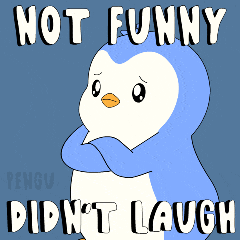 Not Funny Penguin GIF by Pudgy Penguins
