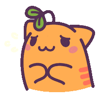 Nervous Cat Sticker by Castaways