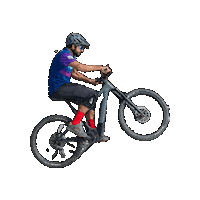Mtb Biker Sticker by 365mountainbike