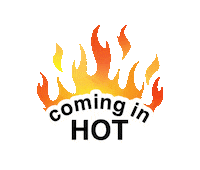 Fire Coming In Hot Sticker by wagamama