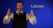 sign language lobster GIF by Sign with Robert