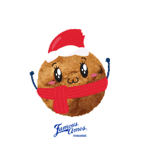 Christmas Cookies Sticker by FamousAmos