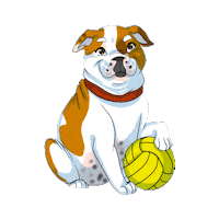 Bulldog Waterpolo Sticker by Addie - University of Redlands Mascot