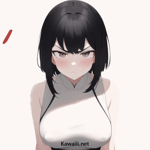 kawaiii_net giphyupload girl angry mad GIF