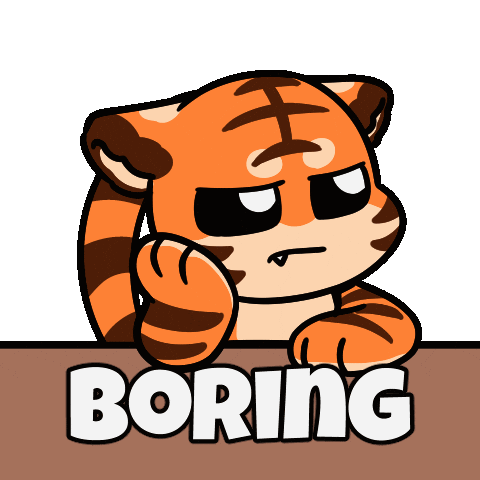 Bored Still Waiting Sticker by Christophers Genie