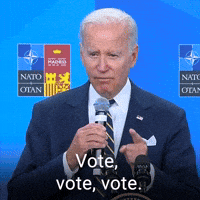 Vote, vote, vote.