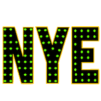 Happy New Year Christmas Sticker