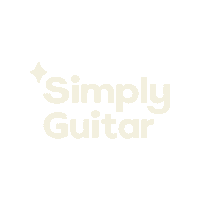 Sparkle Guitar Sticker by Simply