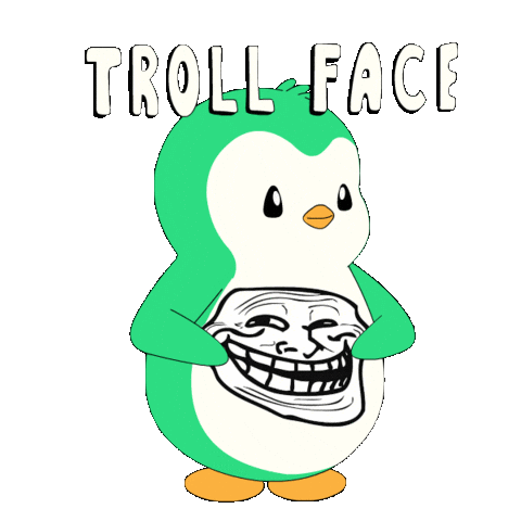 Face Penguin Sticker by Abster