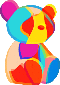 Panda Sitting Sticker by Yoni