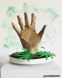 davidkims hand artwork paper craft GIF