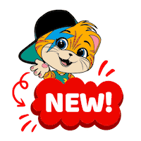 44 Gatti Check It Out Sticker by 44 Cats