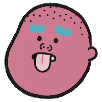 PlasmaRepublic film face tongue fat Sticker