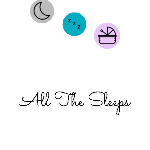 Baby Sleep Sticker by All The Sleeps