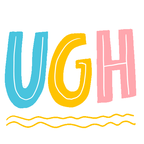 Oh No Ugh Sticker by Linzie Hunter