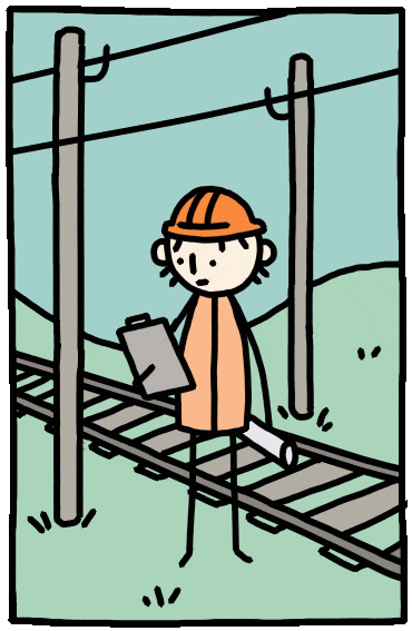 Blue Collar Train GIF by YK Animation Studio