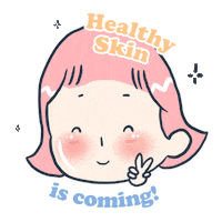 Girl Coming Sticker by Kaley Skincare