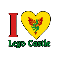 FrankyT_Lego love lego castle medieval Sticker