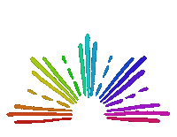 Sun Ray Party Sticker