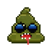 Art Shitting Sticker by Poopies.io