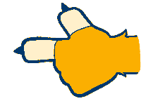 Point Hand Sticker by East Texas A&M University