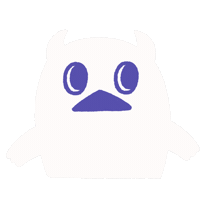 momo_obake kawaii ghost silly sorry Sticker