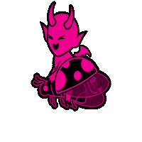 Lady Bug Devil Sticker by Die With Your Boots On