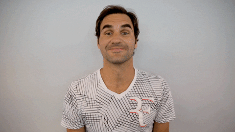 Roger Federer Nod GIF by Miami Open