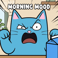 Blue Cat Nopecat GIF
