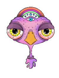 Art Flamingo Sticker by RARO