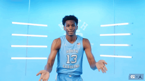 Lets Go Basketball GIF by UNC Tar Heels