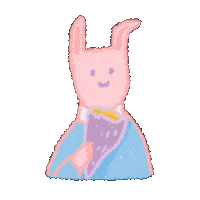 Monya2410 smile sleepy rabbit 토끼 Sticker