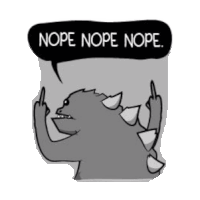 Nope Sticker by imoji