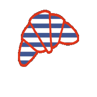 mustiky coffee cafe slovakia croissant Sticker