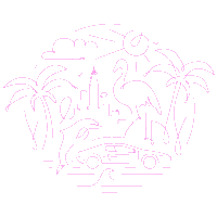 Miami Lm96 Sticker by Angelika Mucha