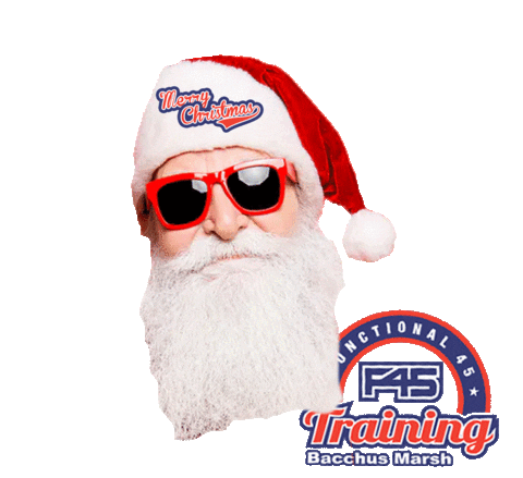 Santa Claus Christmas Sticker by F45 Training Bacchus Marsh