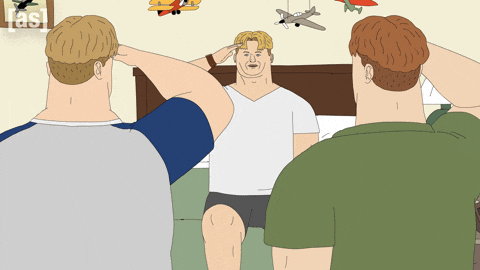 Brother Saluting GIF by Adult Swim