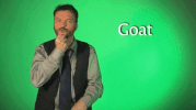 sign language goat GIF by Sign with Robert