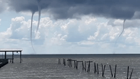 'Impressive' Trio of Waterspouts Spin Off Alabama Coast