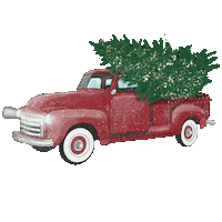 Driving Merry Christmas Sticker