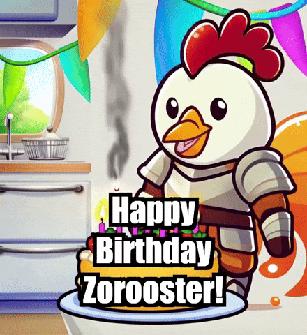 Celebration Birthday GIF by Zorooster