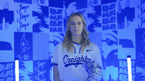 Creighton Bluejays Softball GIF by Creighton University Athletics