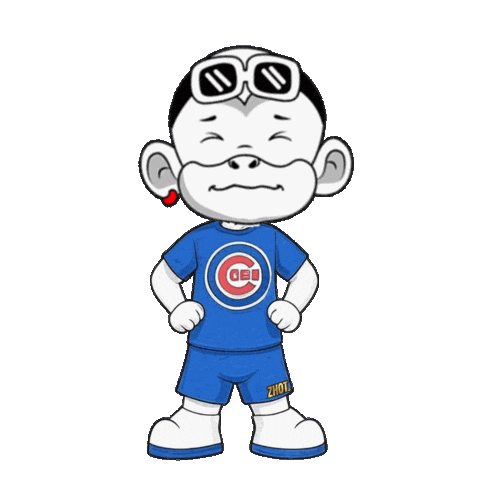 Chicago Cubs Baseball Sticker by Zhot