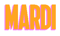 Mardi Sticker by Pete The Monkey