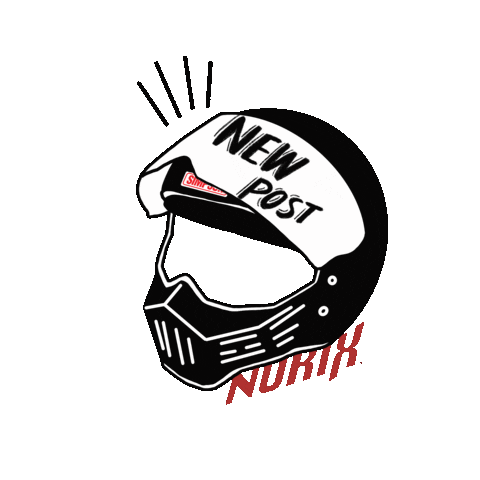 Simpson_norix giphyupload new post motorcycle helmet Sticker