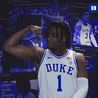 Flexing Move On GIF by Duke Men's Basketball