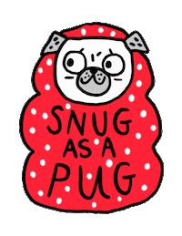 Pug Gemma Correll Sticker by BadgeBomb